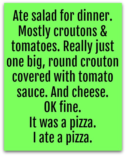 Funny Friday: Ate salad for dinner... - Happy, Healthy & Prosperous Funny Friday: Ate salad for dinner... - Happy, Healthy & Prosperous