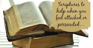 Scriptures to help when you feel attacked or persecuted …