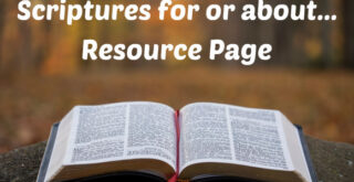 Scriptures for or about Resource Page